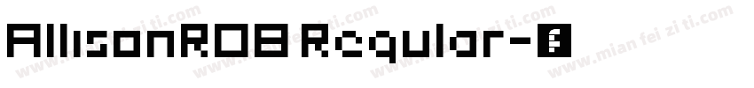 AllisonROB Regular字体转换